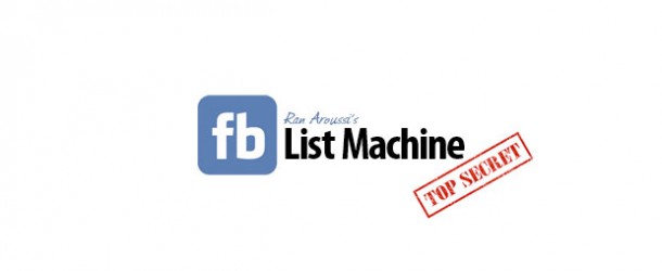 Facebook List Machine by Ran Aroussi
